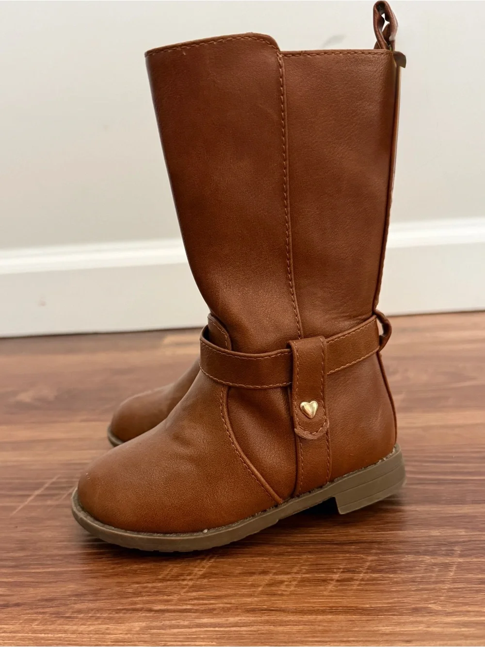 The Children's Place Toddler Girls Brown Riding Boots - size 5